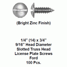 LICENSE PLATE SCREWS