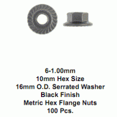 METRIC HEX FLANGE NUTS
