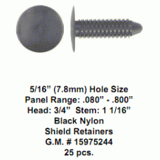 WIRING HARNESS & HEADLINER RETAINERS