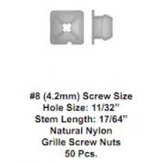# 8 (4.20mm) Screw SizeGrille Screw Grommets