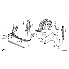 HONDA CLIP INNER FENDER