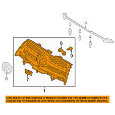 TOYOTA 531010R020 Genuine OEM Grille ASSY