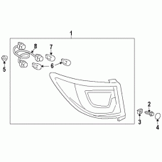 Genuine Factory Chevrolet OEM Part -  Tail lamp assy cover