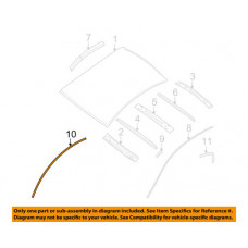 Nissan Altima 76813JA000 Genuine OEM Drip Molding