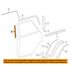 STRIPE, REAR DOOR OUTSIDE, LOWER LEFT 8597535150