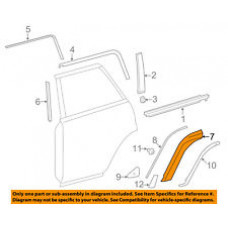STRIPE, REAR DOOR, OUTSIDE LEFT 7598835350